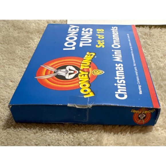 Looney Tunes Mini Christmas Ornaments Set Of 16 Tweety Taz Bugs Sylvester 1/2" - Picture 10 of 11